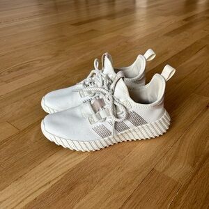 adidas Cream/White Athletic Sneakers